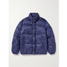 Gucci Herren Oberbekleidung Gucci Jumbo GG puffer jacket blue (UK 42)