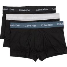 Calvin Klein Blu Intimo maschile Calvin Klein Cotton Stretch Low Rise Trunk 3-Pack - Black