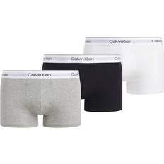 Calvin Klein Modern Cotton Trunks 3-pack - Grey Heather/White/Black