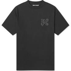 Palm Angels Överdelar Palm Angels Monogram Stud T-Shirt - Black