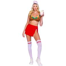 Roma Sexy Women's Fast Food Burger Baddie Costume Sexy Costumes As Shown