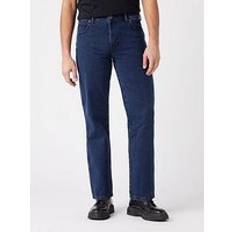 Wrangler Smal Spijkerbroeken Wrangler texas jeans coal stone blue mens rigid regular straight fit denim