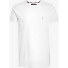 Tommy Hilfiger Wit T-shirts Tommy Hilfiger Core Stretch Slim Fit T-Shirt - Wit