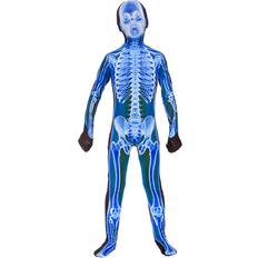 Wicked Costumes (Extra Large) Kids X-Ray Skinz Jumspuit Costume (Blue) Blue/White/Black 11-12yrs