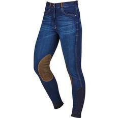 Dublin Ladies Shona Knee Patch Denim Breeches Blue Denim (10/28"