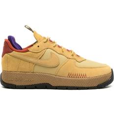 Dam - Gula Basketskor Nike Air Force Wild sneakers women Fabric/Fabric/Calf Suede/Rubber Yellow