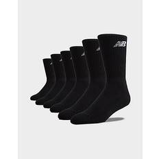 New Balance Men Underwear New Balance Unisex Black 6-Pack Everyday Crew Sock