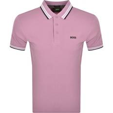 HUGO BOSS Paddy Piqué Contrast Logo Polo Shirt - Light Purple