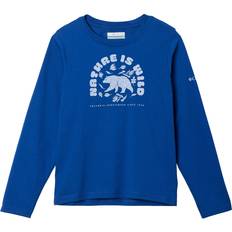 Columbia T-shirts Children's Clothing Columbia Boys Dobson Pass Long Sleeve Graphic T-Shirt- Blue