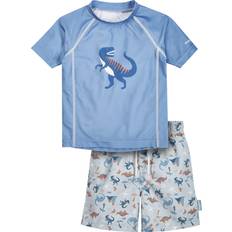 Maillots de bain Playshoes UV-Schutz Bade-Set Dino allover blau