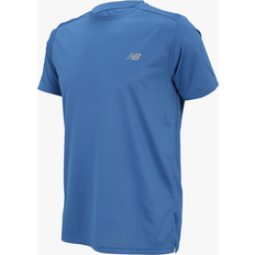 New Balance Men Tops New Balance Run T-Shirt Blue