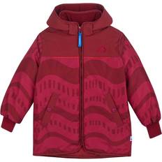 Reflektoren Jacken Finkid Winterjacke Kuvio Berry/Cranberry 130/140