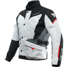 Dainese Giacche da moto Dainese Giacche Tempest D-Dry Glacier-Grey Black Lava-Red Uomo