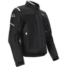 White Motorcycle Jackets Acerbis On Road Ruby Textile Jacket - Black/White