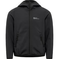 Jungen - Softshelljacken Jack Wolfskin Sportjacke schwarz weiß