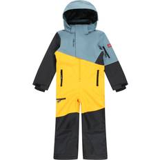 Isolationsfunktion - Jungen Schneeoveralls Trollkids Sportanzug cyanblau goldgelb schwarz