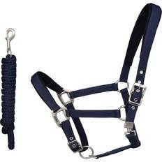 Classic Grime Tov Multi Str Pony Halter - Red