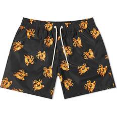 Palm Angels Herr Badkläder Palm Angels Men's Burning PA Monogram Swim Shorts Black