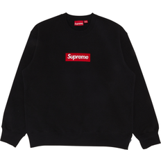 Supreme Homme Pulls Supreme Box Logo Crewneck sweatshirt unisex Cotton Black