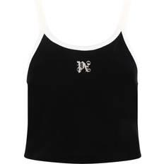 Palm Angels Dame Bluser Palm Angels Cropped Top - Dame - Sort