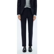 Suit Trousers - Women Mango Straight suit trousers dark navy Woman Dark Navy