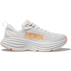 Hoka Femme Chaussures Hoka Bondi 8 Sneakers - White/Cantaloupe