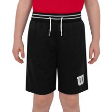 L Swimwear Wilson Boys' Open-Hole Mesh Shorts, Medium, Black