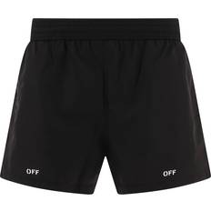 Off-White Off Stamp Logo Printed Swim Shorts - Off White