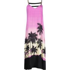 XXXS Jurken Palm Angels Midi-jurk Met Print - Viscose/Spandex/Elastane/Polyester