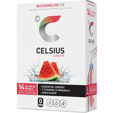 Celsius On-The-Go Powder Sticks Watermelon Ice Essential Energy 2.6 Oz 14 pcs