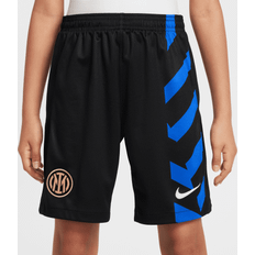 Nike Jalkapalloasut Nike Inter Milan 2024/25 Stadium Home Older Kids' Dri-FIT Football Replica Shorts Black Polyester 50% Recycled Polyester