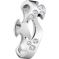 Vitt guld Ringar Georg Jensen FUSION CENTRE RING vitguld DIAMOND 0.16 CT 66