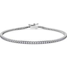 Swarovski 18k Bracelets Swarovski Eternity Tennis bracelet, Lab-grown diamonds 1.5 ct tw, Round cut, 18K white gold White