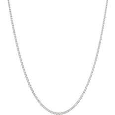 Tom Wood Halsketten Tom Wood Curb Chain Slim Necklace Silver