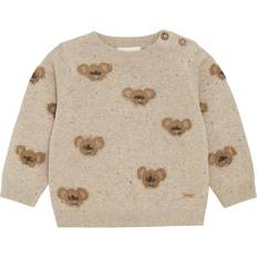18-24M Striktrøjer Minymo Beige Melange Pullover Strik