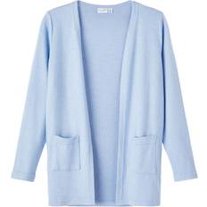 Name It Bleu Cardigans Name It Cardigan Tricoté Fille Nkfvicti - Bleu