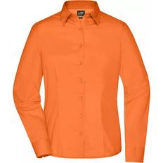 Dame - Orange Skjorter James & Nicholson modern fit dameskjorte, Orange