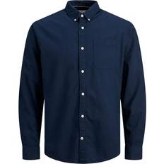 Ajusté - Homme Chemises Jack & Jones Chemise Oxford - Bleu