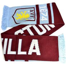 Rood Sjaals Aston Villa FC Jacquard Sjaal - Claret Rood/HemelsBlauw