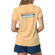 Beige - Dame T-skjorter Patagonia Capilene Cool Daily Graphic Tee Dame