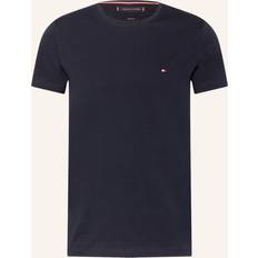 Tommy Hilfiger Rekbaar T-shirts Tommy Hilfiger Core Stretch Slim Fit T-Shirt - Navy