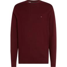 Tommy Hilfiger Ronde Halswijnrood Trui - Karmijnrood