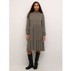 Hvite - Midikjoler Kaffe Kaamber Smock Dress Printed Midi Kjoler hos Magasin