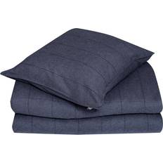 Classic Textiles Storuman Påslakanset Flanell Mörkgrå Påslakan (210x)