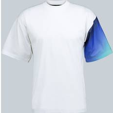 Prada Överdelar Prada contrast-sleeve T-shirt white (UK 36)