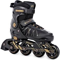 Pattini in Linea e a Rotelle Raven Rollerblades regolabili Expert nero/oro