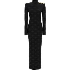 Clothing Balmain Vichy Bouclette Long Dress FR