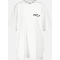 Balenciaga T-shirts Balenciaga Logo cotton T-shirt white (US 10)