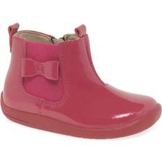 Wonderland, Black patent/gold girls zip-up first Chelsea boots Gold