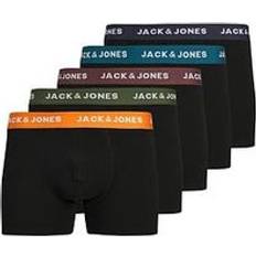 Katoen Badkleding Jack & Jones Boxershorts Trunks 5-Pack Zwart